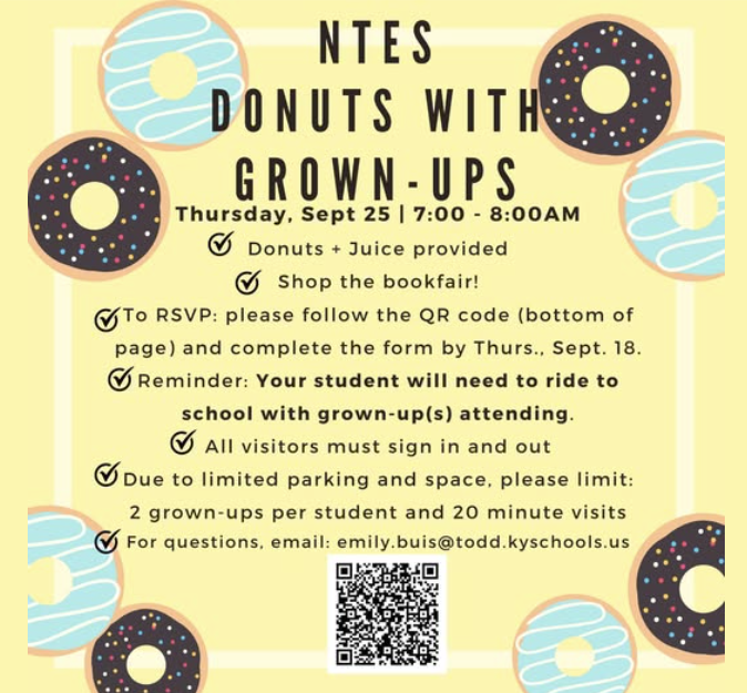 NTES DONUTS WITH GROWNUPS! Featured Photo