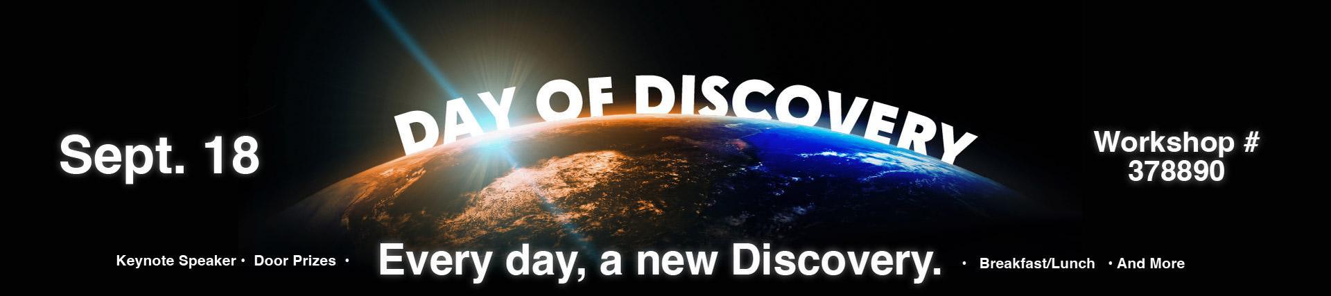 Day of Discovery marketing banner