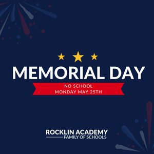 No School: Memorial Day May 25