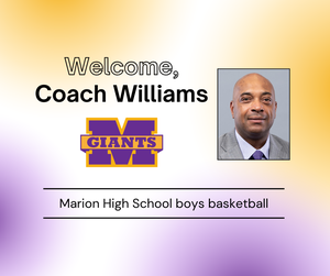 promo graphic - MHS basketball coach Johnnie Williams
