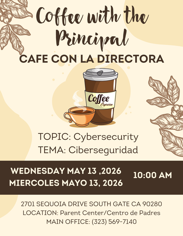 Coffee with the Principal Flyer