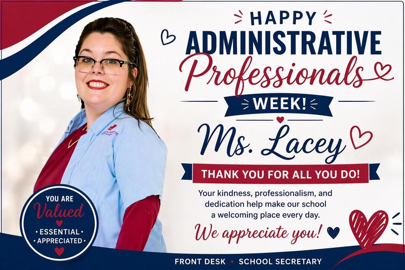 TMSA Celebrates Ms. Lacey During Administrative Professionals Week Featured Photo