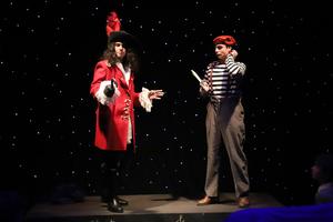 Captain Hook and Sneed in Gananda High School Drama Club's production of "Peter/Wendy"