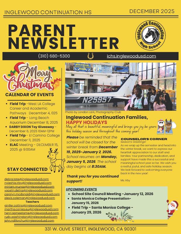 December Parent Newsletter