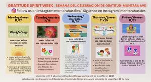 Gratitude Spirit Week