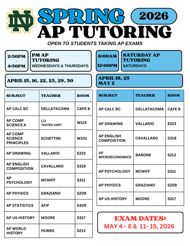 Spring AP Tutoring