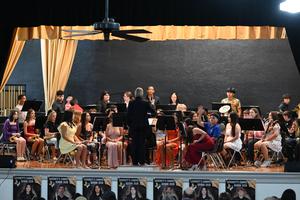 Band during the spring concert.