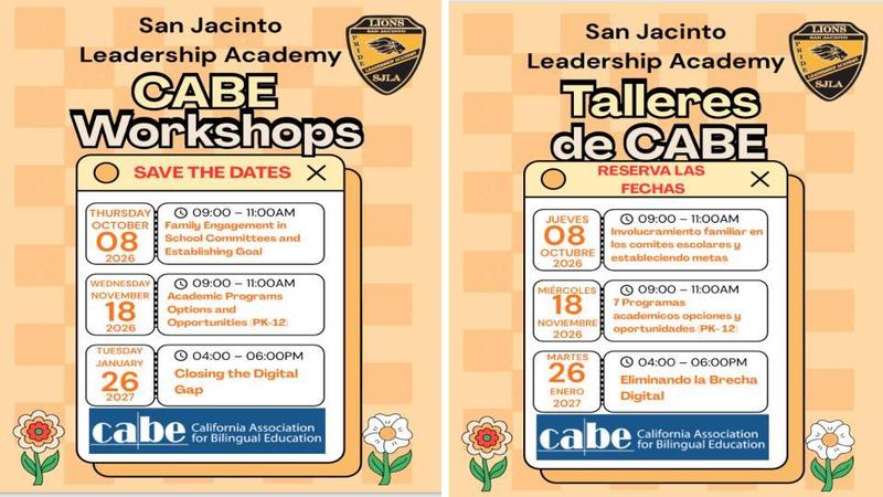 cabe workshop dates