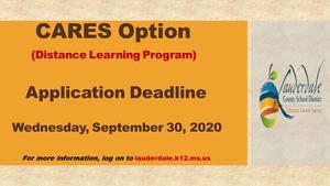 CARES Option Deadline Graphic