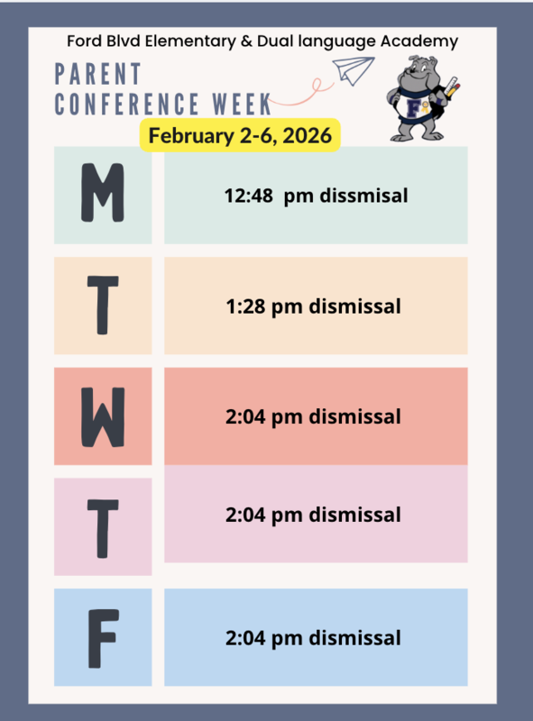 parent conference week dismissal times