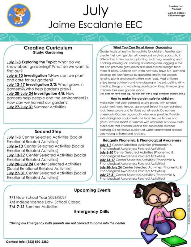 July Newsletter