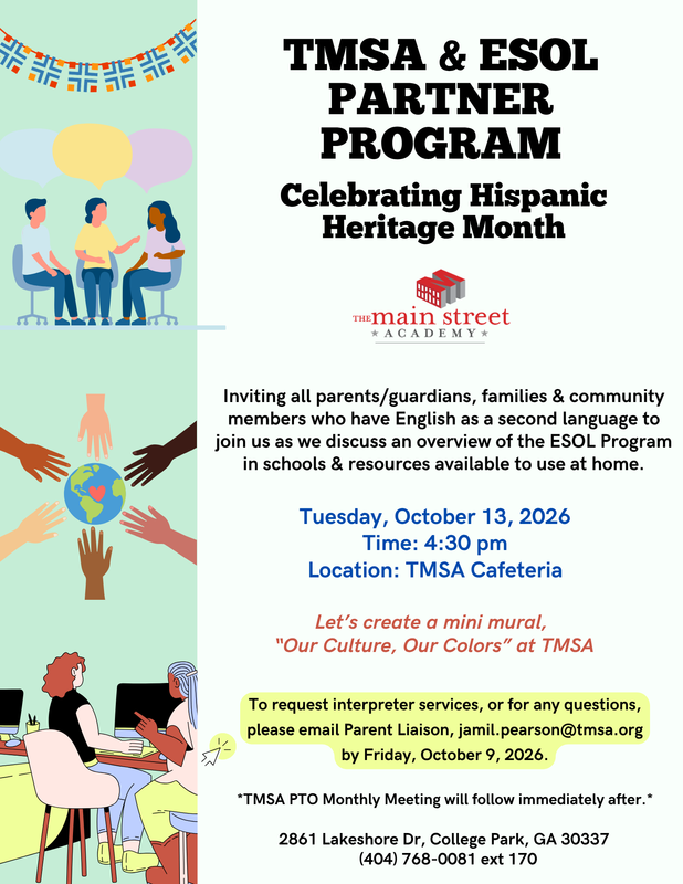 TMSA & ESOL Partner Program to Celebrate Hispanic Heritage Month Featured Photo