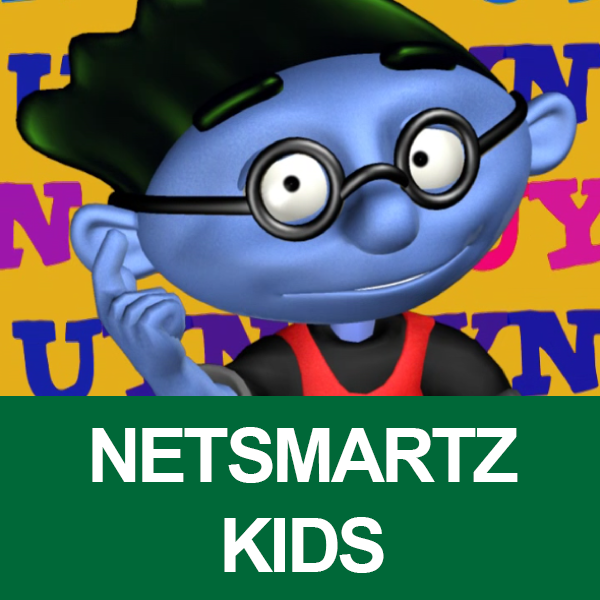 NetSmartzKids image of blue kid with green hair