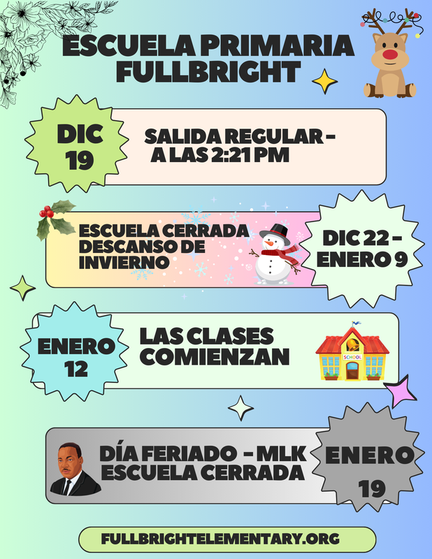 Horario de vacaciones