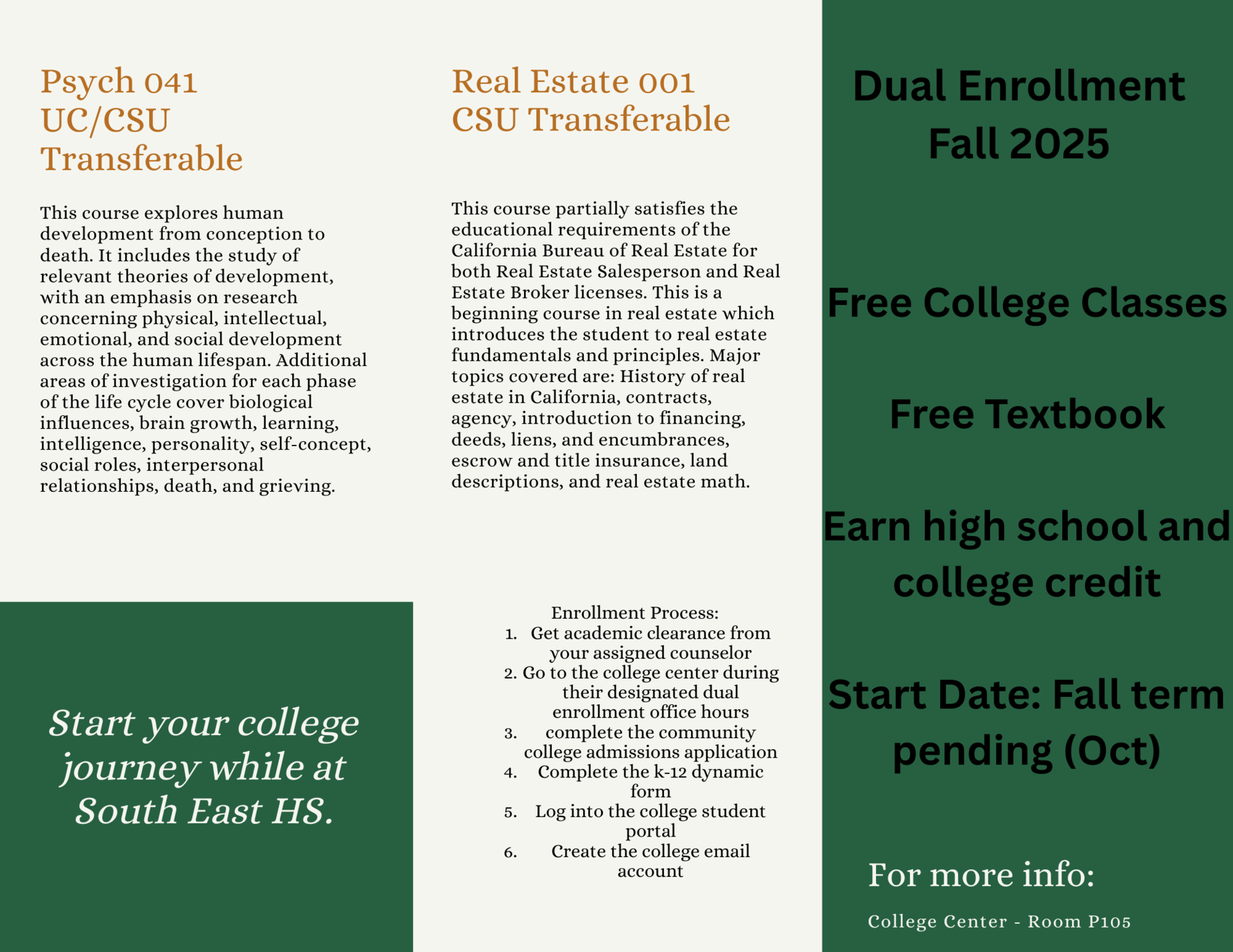 Fall 2025 DE Courses 