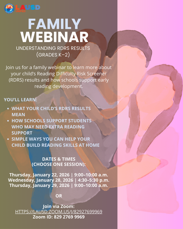 family webinar flyer