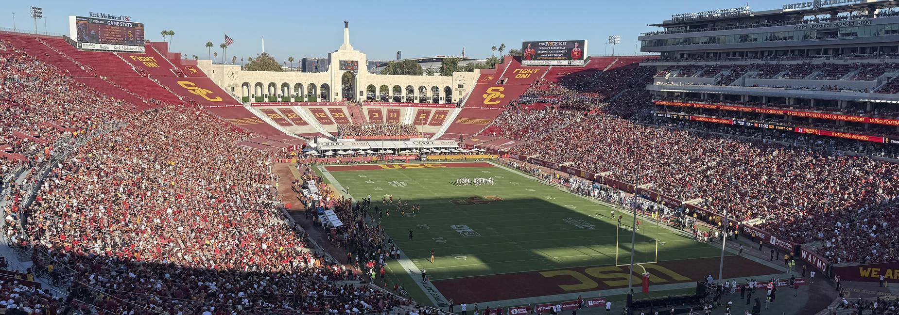 Ascot Elementary at the USC versus Georgia Southern University at the LA Coliseum, Saturday, September 6, 2025