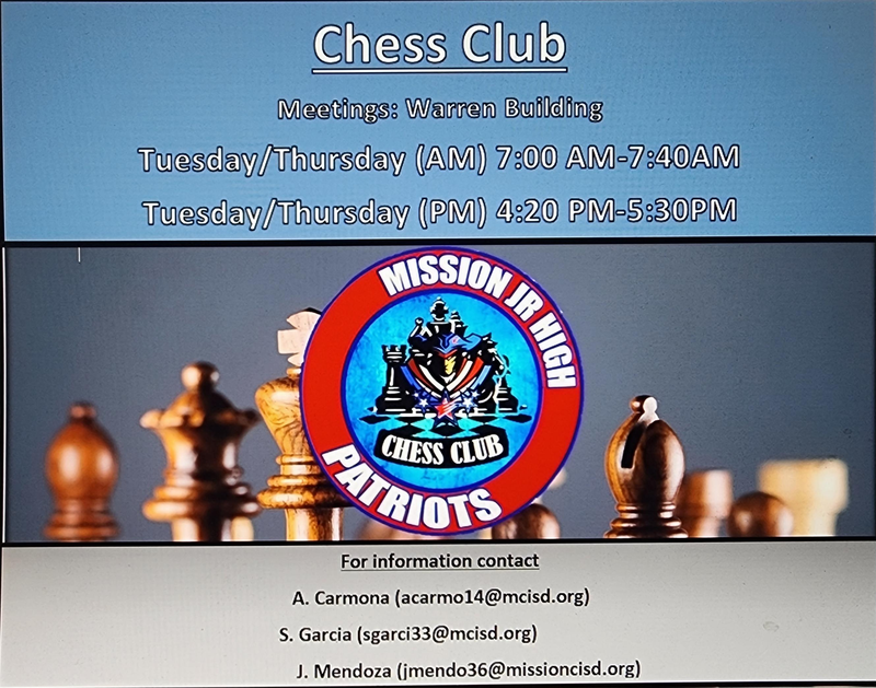 MJHS Chess Club Mission Jr High School
