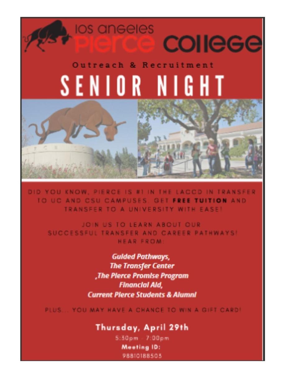 pierce student night