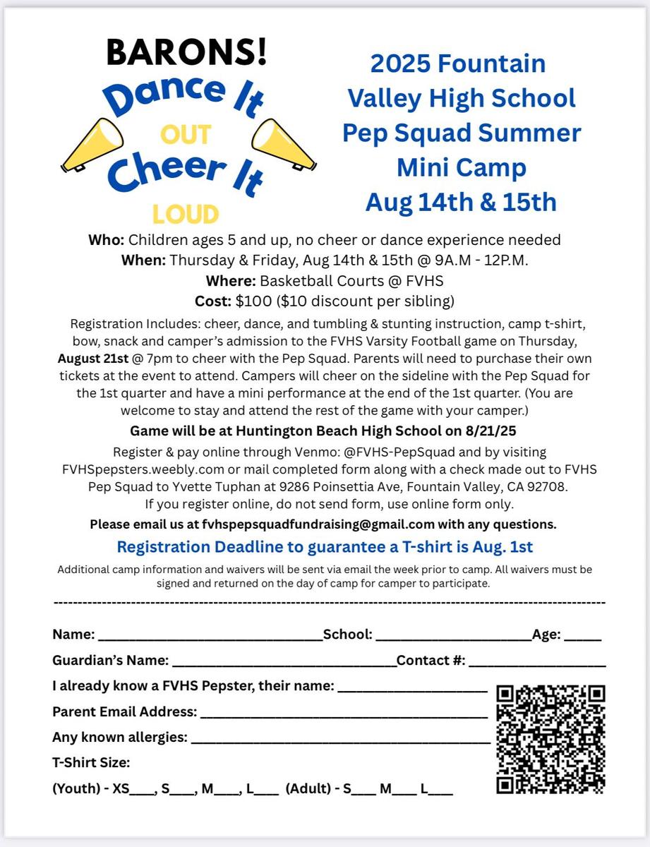 Cheer mini camp