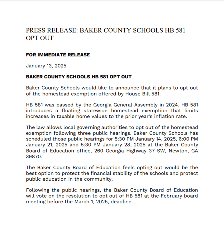 Baker County School District