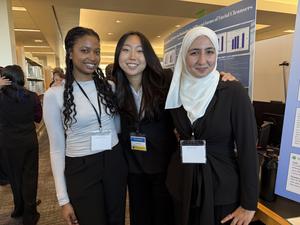 Students showcasing their project