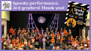 students performing on stage in elementary school