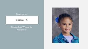 Golden Rule Winner for January Featured Photo
