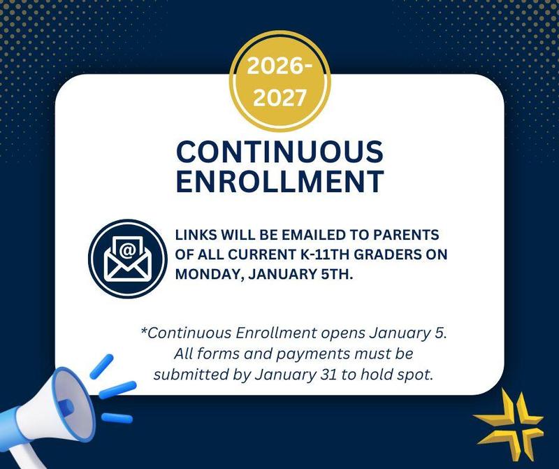 Continuous Enrollment is open for the month of January!