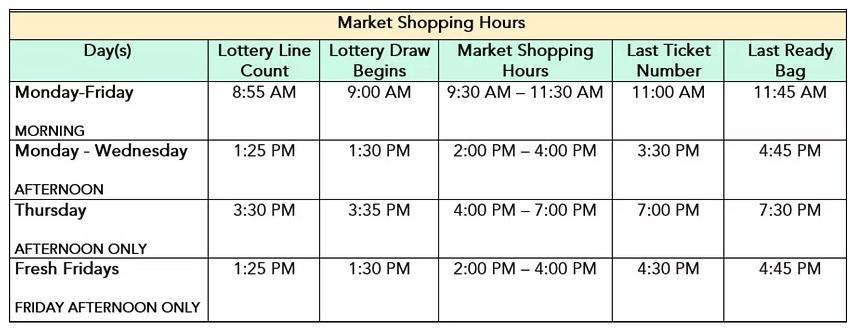west valley market schedule
