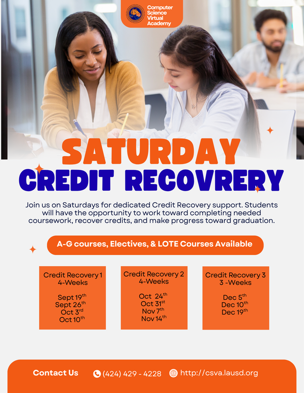 Credit Recovery Cohort 1