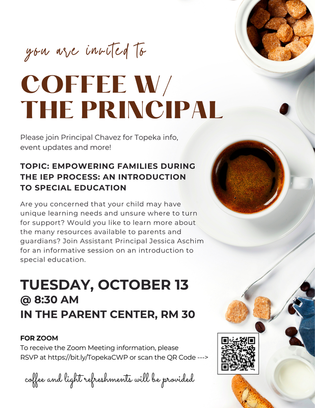Coffee with the Principal October Flyer