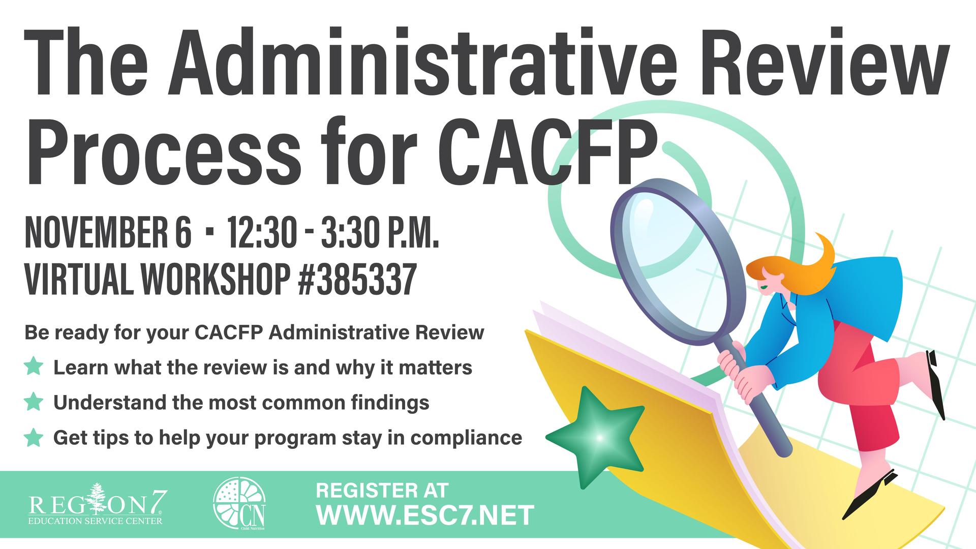 The Administrative Review (AR) Process for CACFP