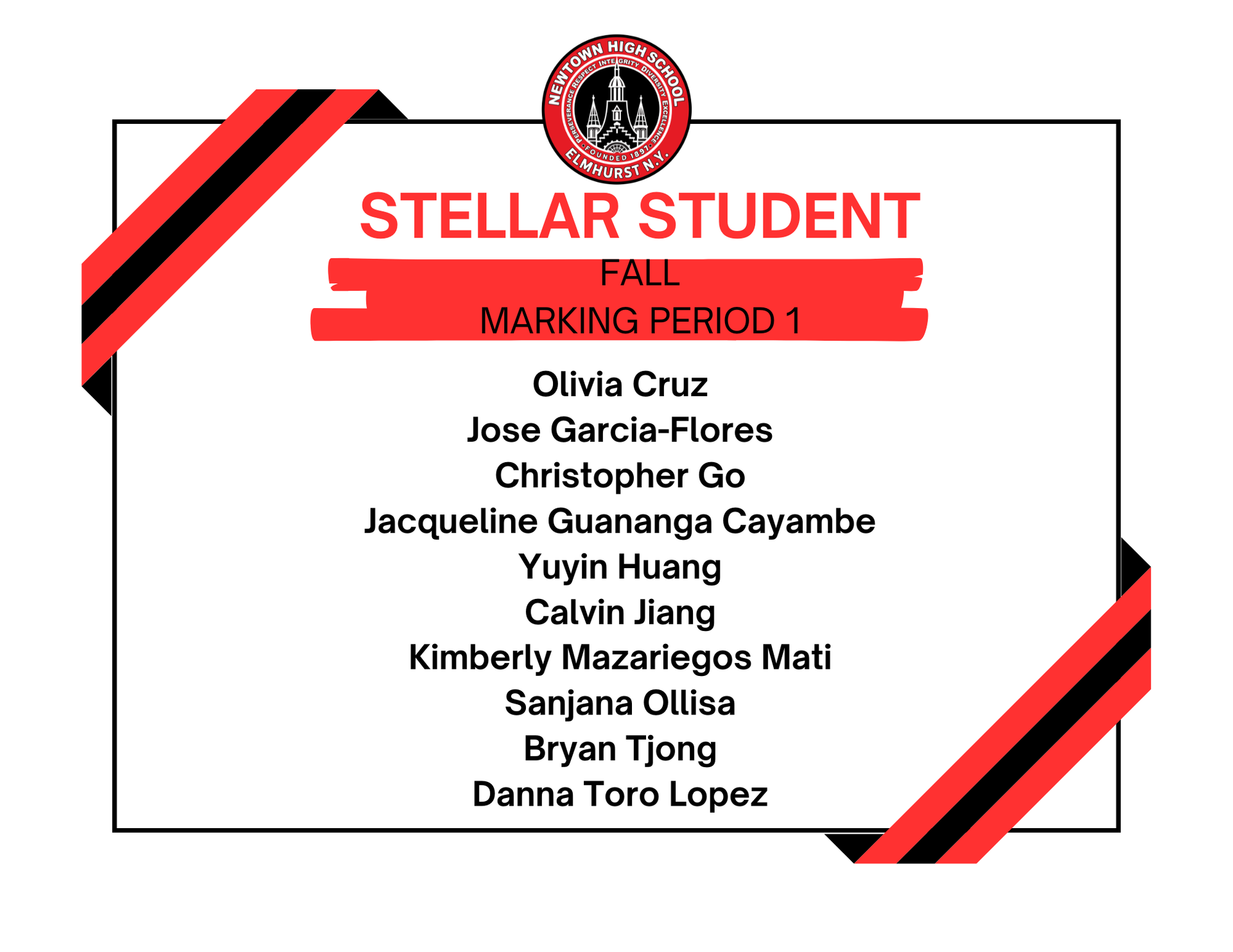 fall 1st marking period