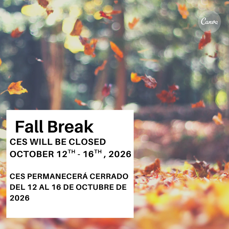 Fall Break - October 12 - 16