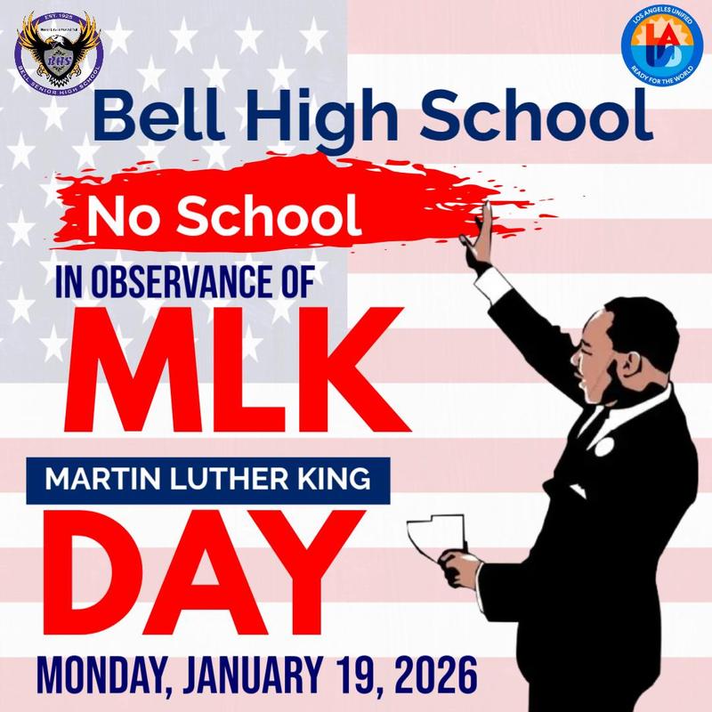 No School, Monday, January 19, 2026-MLK Day