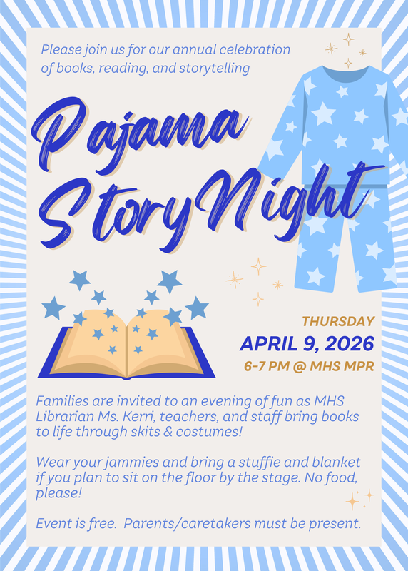 MHS Annual Pajama Story Night - Thu. Apr. 9 Featured Photo