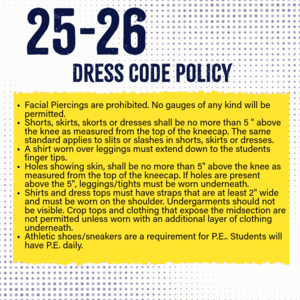 25-26 dress code policy