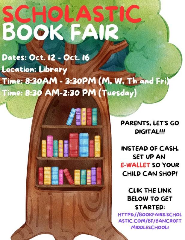 Book Fair October 12-16 BMS Library