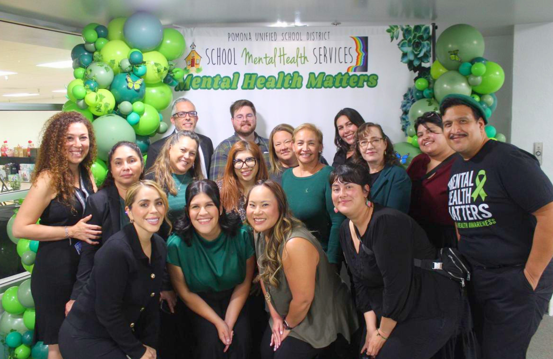Our Stories Matter Art Gala Celebrates Student Voice and Resilience- photo of staff at gala