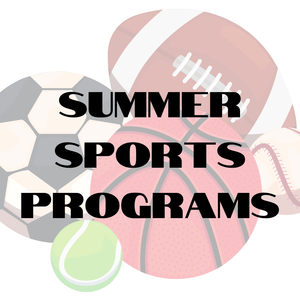 summer sports programs flyer