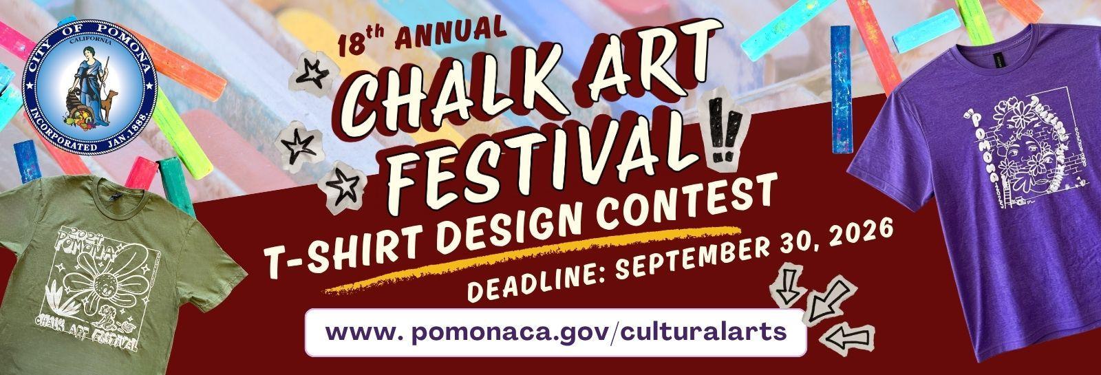 Chalk Art Festival - shuffle banner for homepage of website
