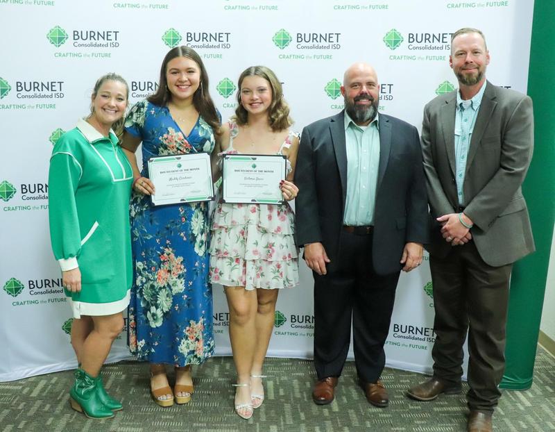 BHS Students of the Month, Maddy Cardenas & Victoria Davis