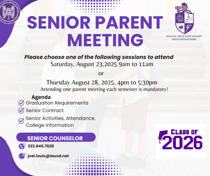 Senior Parent Meeting Featured Photo