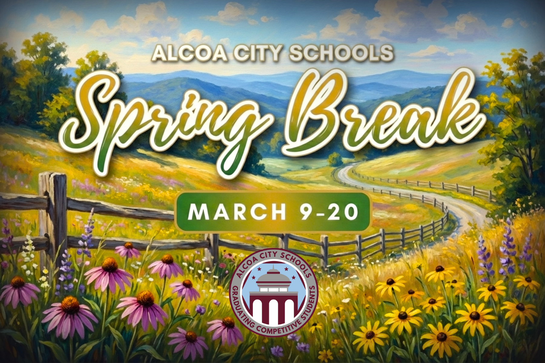 Spring Break, March 9-20