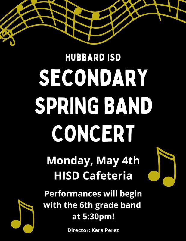 Secondary Spring Band Concert