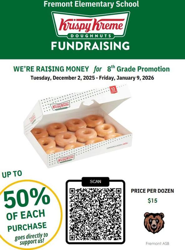 8th Grade Fundraiser: Krispy Kreme