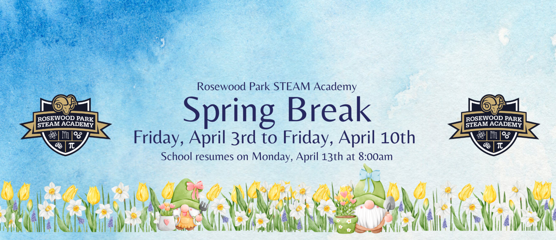 spring break announcement