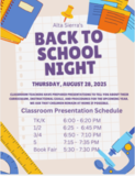 back to school night.