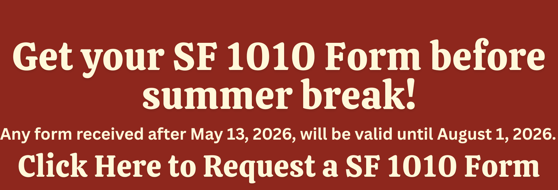 SF 1010 Form
